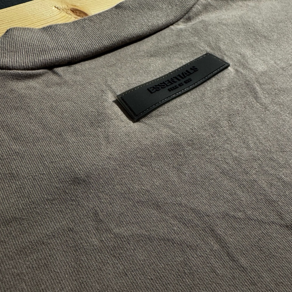 Fear of God Essentials Short Sleeve Tee in Taupe - Picture 2 of 6